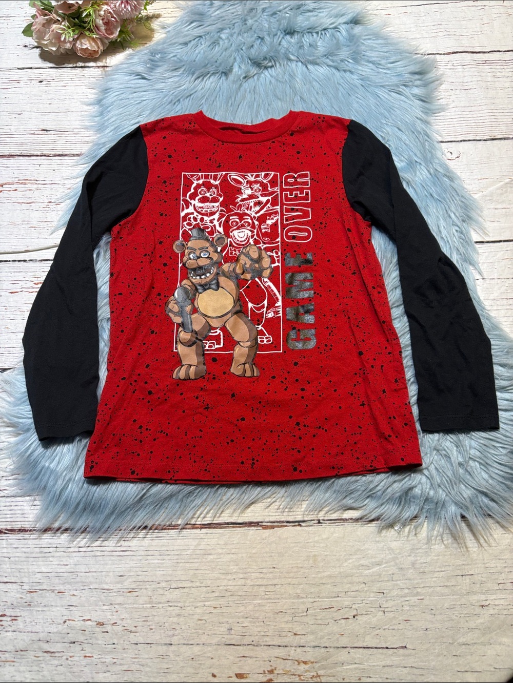 Five Nights at Freddy’s ‘Game Over' Kids Long Sleeve Shirt sz M
